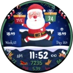 "Christmas Santa" Digital Watch Face