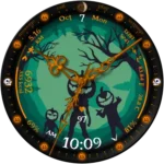 "Halloween Gate" Hybrid Watch Face