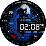 "Howling" Informative Digital Watch Face