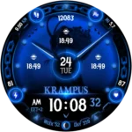 "Krampus" Christmas Hybrid Watch Face
